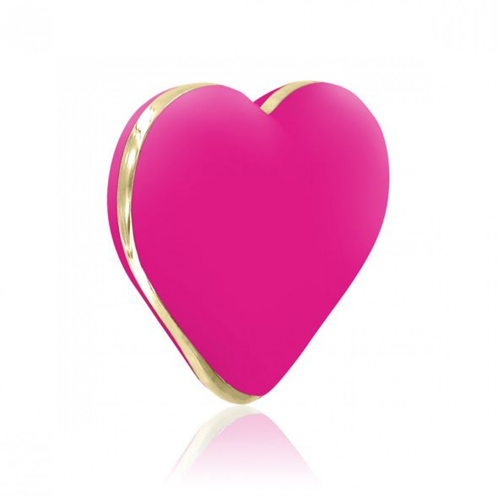 Клиторальный вибратор - Вибратор-сердечко Rianne S: Heart Vibe Rose, 10 режимов, медицинский силикон, подарочная упаковка 3