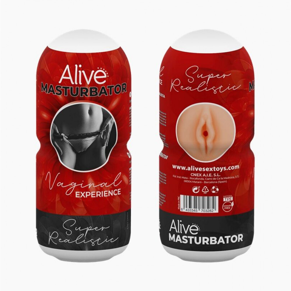 Мастурбаторы вагины - Мастурбатор-вагина Alive Vaginal Experience RED 1