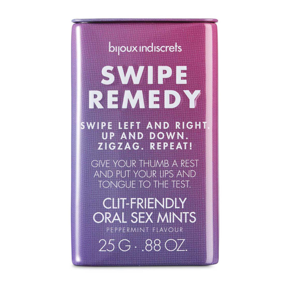 Стимулирующие средства и пролонгаторы - Мятные конфеты Bijoux Indiscrets Swipe Remedy – clitherapy oral sex mints, без сахара, срок 31.08.23