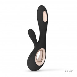 Вибратор-кролик LELO Soraya Wave Black, манящие движения ствола