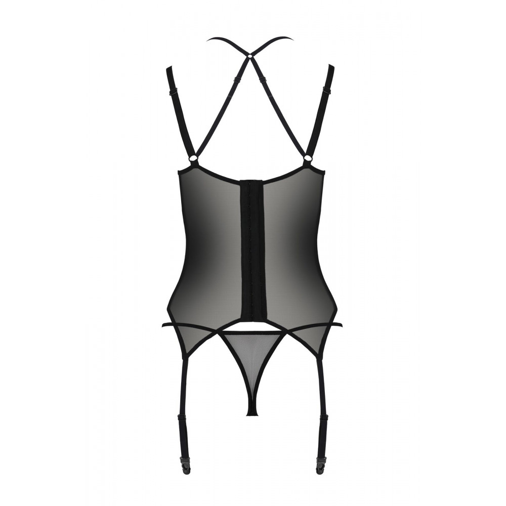 Эротические корсеты - Корсет Passion DROSERA CORSET black L/XL - ECO Passion 3