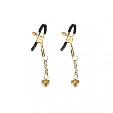 Затискачі для сосків Liebe Seele Hollow Heart Nipple Clamps Gold