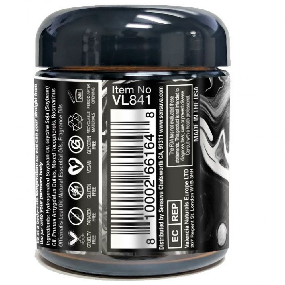 Для масажу - Масажна свічка Sensuva [HE]RO Dark Temptation Massage Oil Candle 113г 1