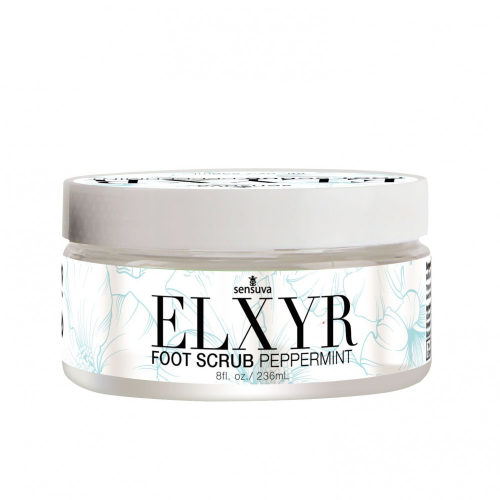 Лубриканты - Скраб для ног Sensuva ELXYR Foot Scrub Peppermint (236 мл)