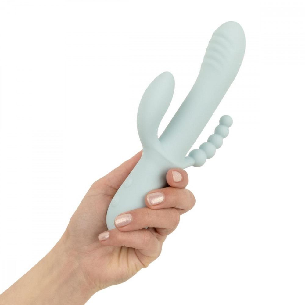 Вибратор-кролик - Вибратор-кролик Good Vibes Only - SAGE Triple Stimulation Vibe Soft Silicone - Blue 6