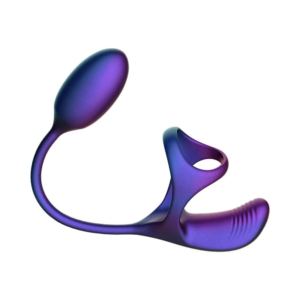  - Віброяйце з ерекційним кільцем Hueman Halo Orbit, масаж яєчок, пульт ДК 2