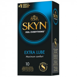 Безлатексные премиум-презервативы SKYN Extra Lube 10 шт, на 40 % больше смазки