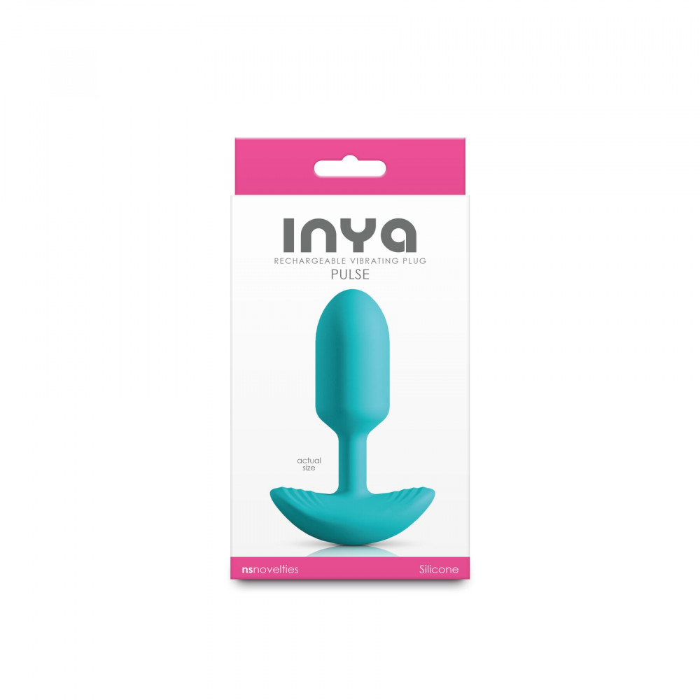 Анальные игрушки с вибрацией - Анальная пробка с вибрацией NS Novelties INYA - Pulse - Teal 2