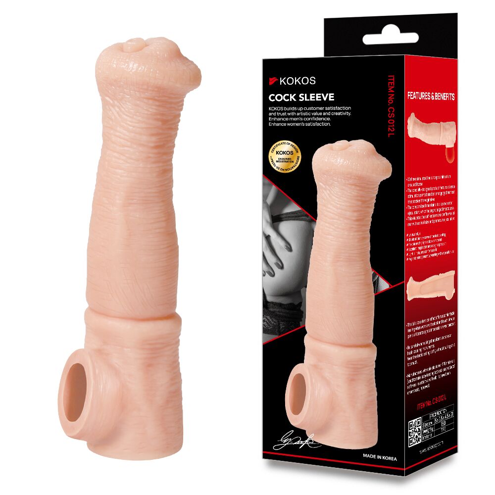Ерегційні кільця без вібрації - Насадка на член Kokos Cock Sleeve CS 012 L 2