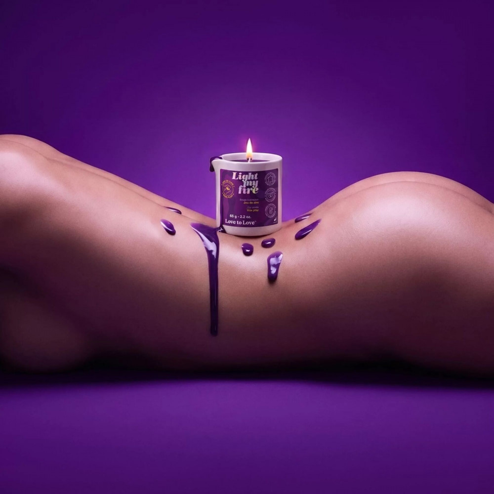 БДСМ игрушки - БДСМ-свеча низкотемпературная Love To Love LIGHT MY FIRE - WAX PLAY 65 г 2