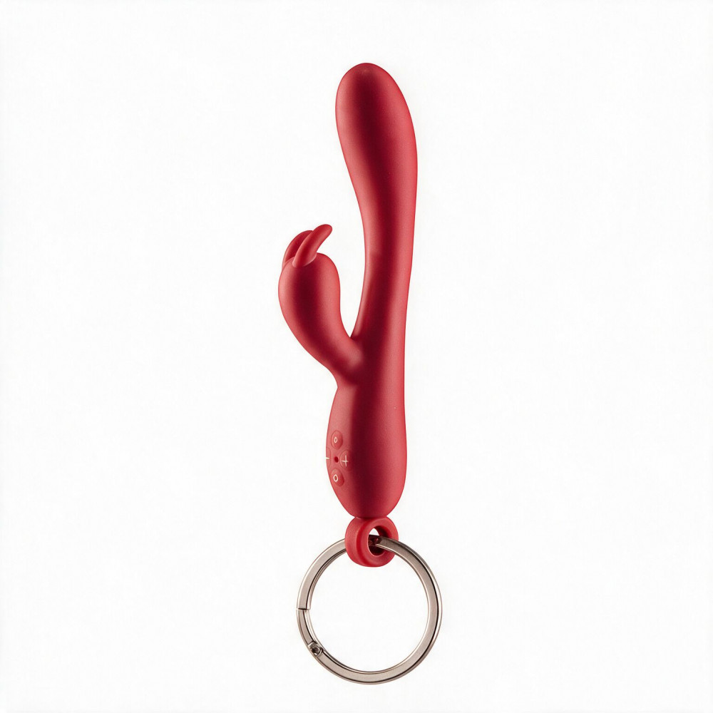 Секс приколы - Брелок вибратор-кролик Diverty Sex Red