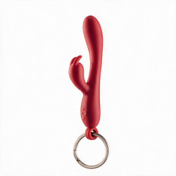 Брелок вибратор-кролик Diverty Sex Red
