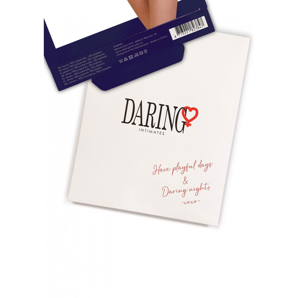 Різне - Мереживні трусики Daring Intimates Natalia з відкритим доступом, чорний, S/M 4