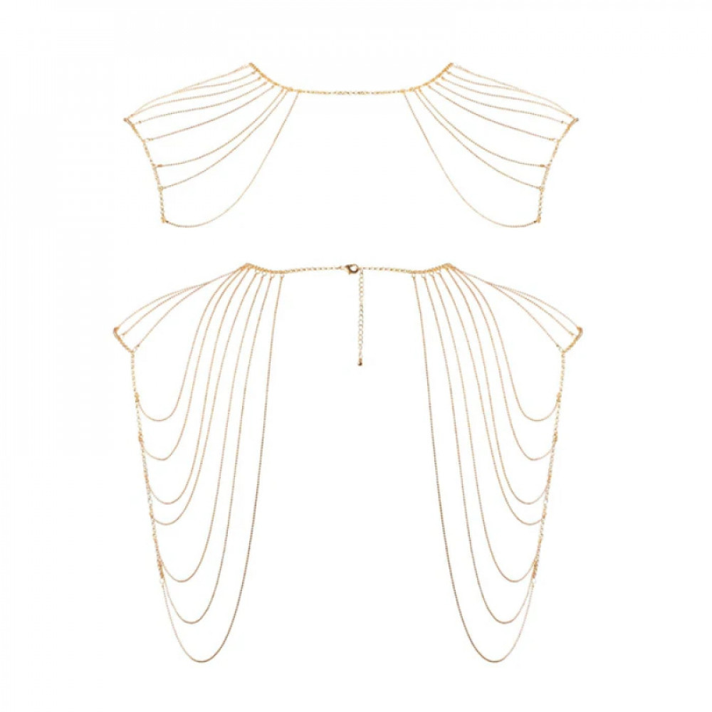 Різне - Ланцюжок на плечі Bijoux Indiscrets золотистий 4