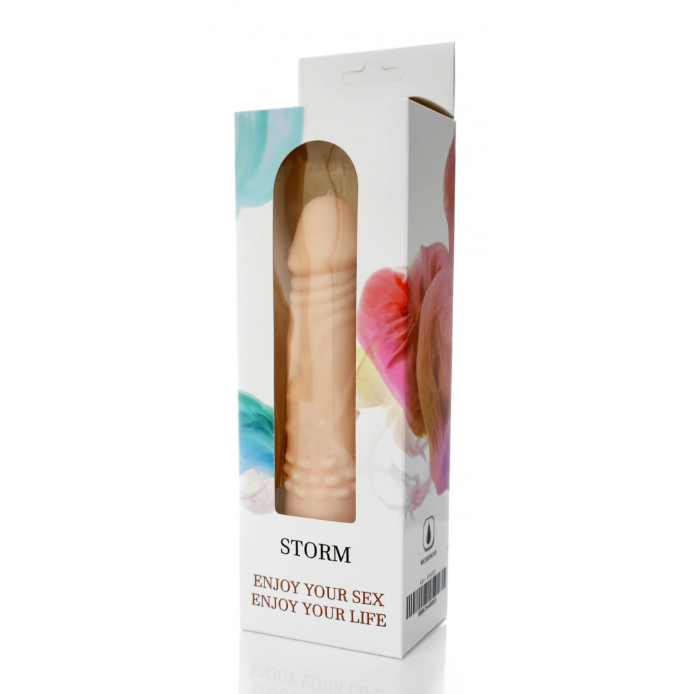 Різне - Вібратор BOSS Cyberskin - STORM, ( 12 режимів вібрації, довжина 18,5 см, діаметр 4,5 см ) BS4400003 1