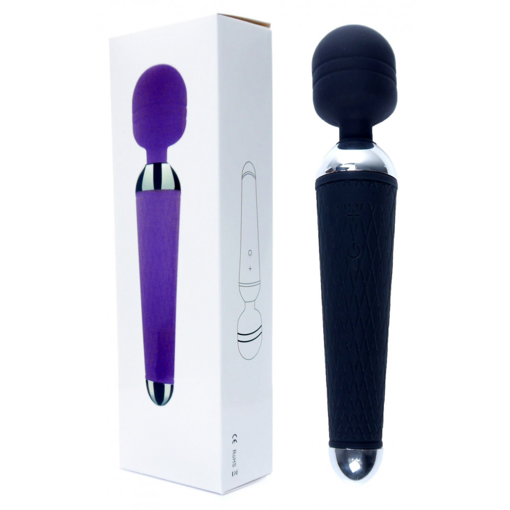 Вибратор - Вибромассажер Boss Series - Massager Power Wand USB Black 16 Function, BS2200037