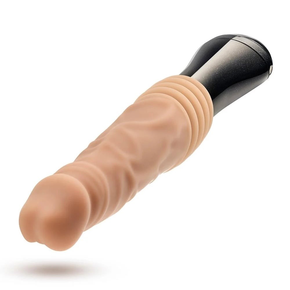 Разное - Вибратор Blush Dr Skin Dr Knight с ротацией и фрикциями, бежевый 3