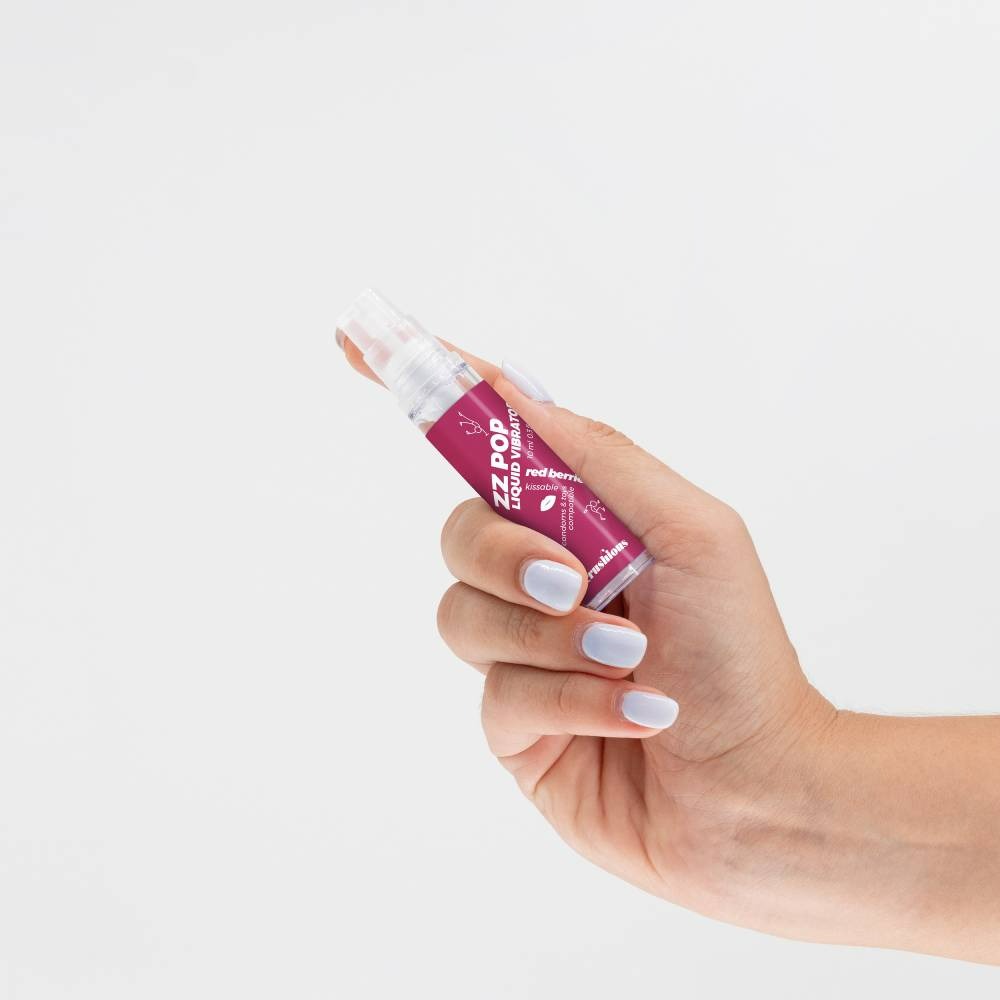 Средства для возбуждения - Жидкий вибратор со вкусом ягод Crushious Zz Pop, 10 мл 2