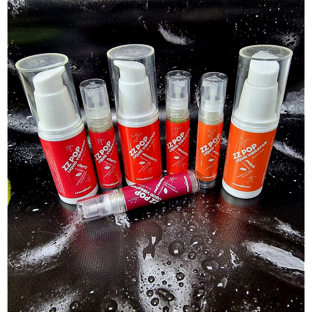 Средства для возбуждения - Жидкий вибратор со вкусом ягод Crushious Zz Pop, 10 мл 8