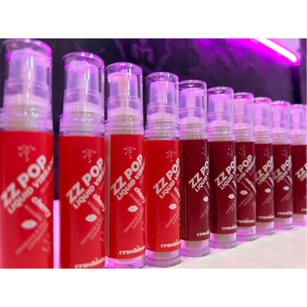 Средства для возбуждения - Жидкий вибратор со вкусом ягод Crushious Zz Pop, 10 мл 4