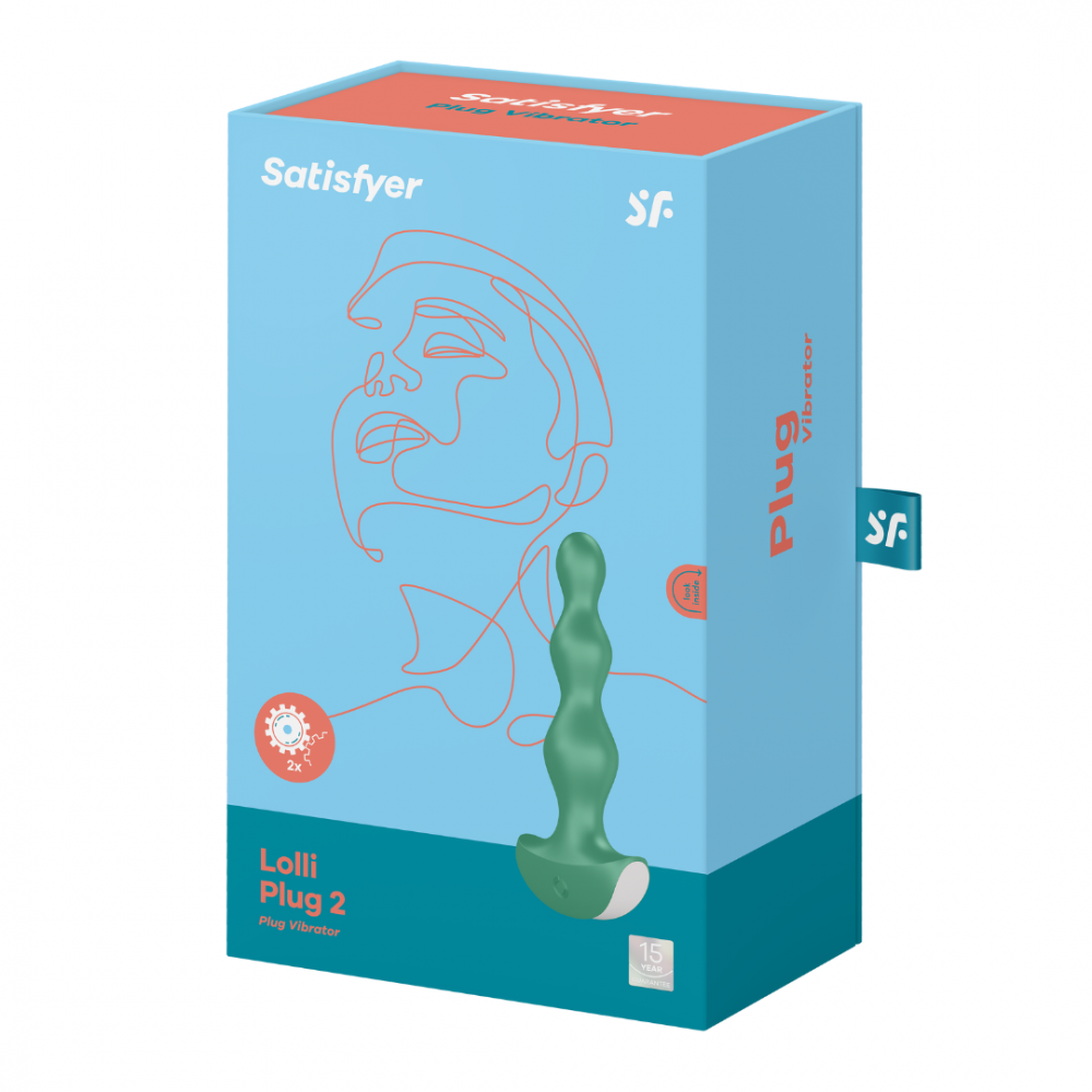 Анальные игрушки - Анальный стимулятор шарики Lolli-Plug 2 цвет: зеленый Satisfyer (Германия) 1