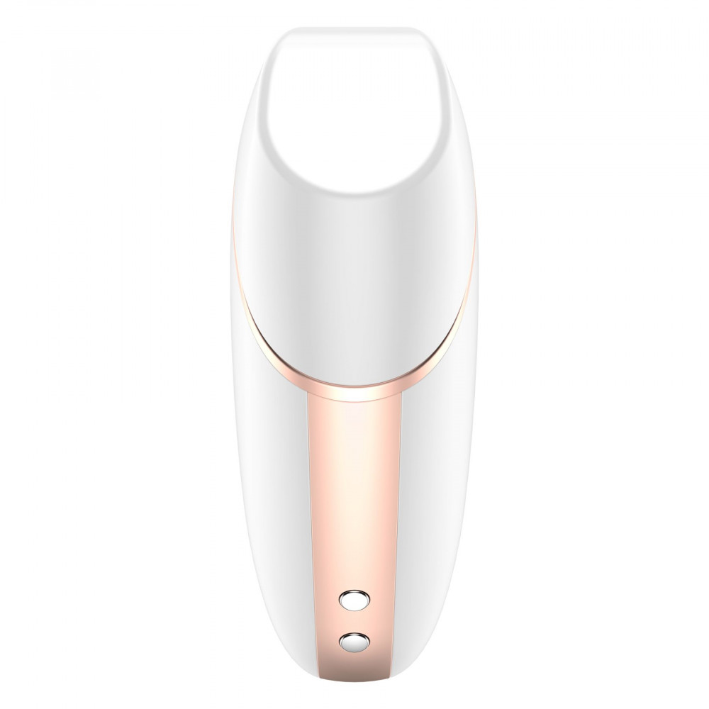 Мастурбатор - Вакуумный стимулятор с вибрацией и управлением с телефона Love Triangle цвет: белый Satisfyer (Германия) 5