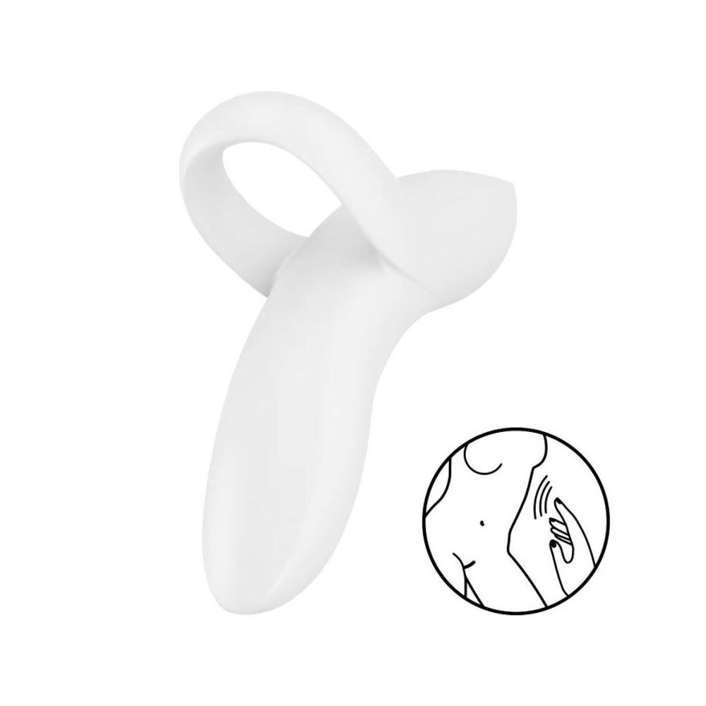 Секс игрушки - Вибратор на палец Satisfyer Bold Lover White (мятая упаковка!!!)