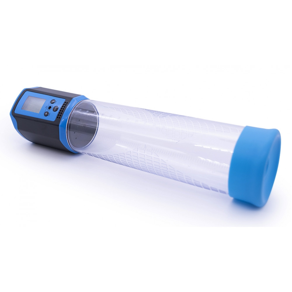 Помпи - Автоматична вакуумна помпа із зарядкою від USB та LCD дисплеєм CANWIN Passion Pump Men Blue - P648AU 3