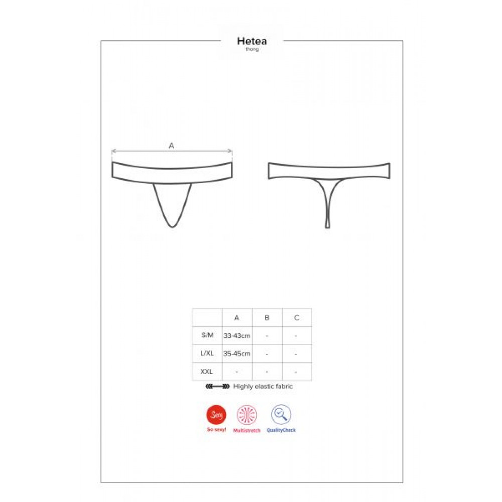 Разное - Стринги Obsessive Hetea thong red S/M 1