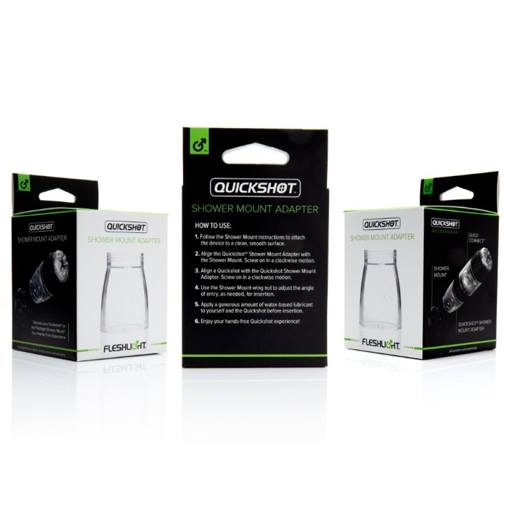 - Адаптер-крепление для соединения с мастурбатором Quickshot Shower Mount Adapter (RP) 4