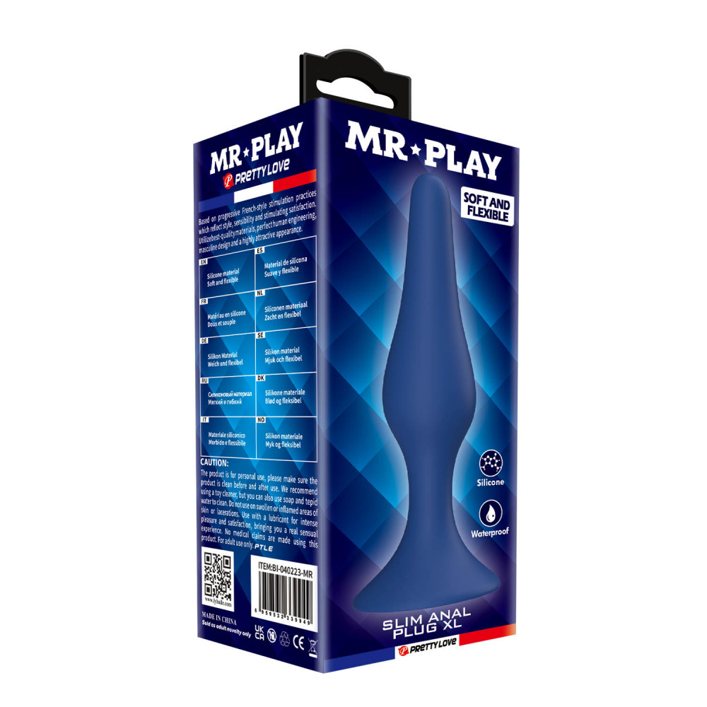 - Анальна пробка MR.PLAY - Slim Anal Plug XL, BI-040223-MR 7