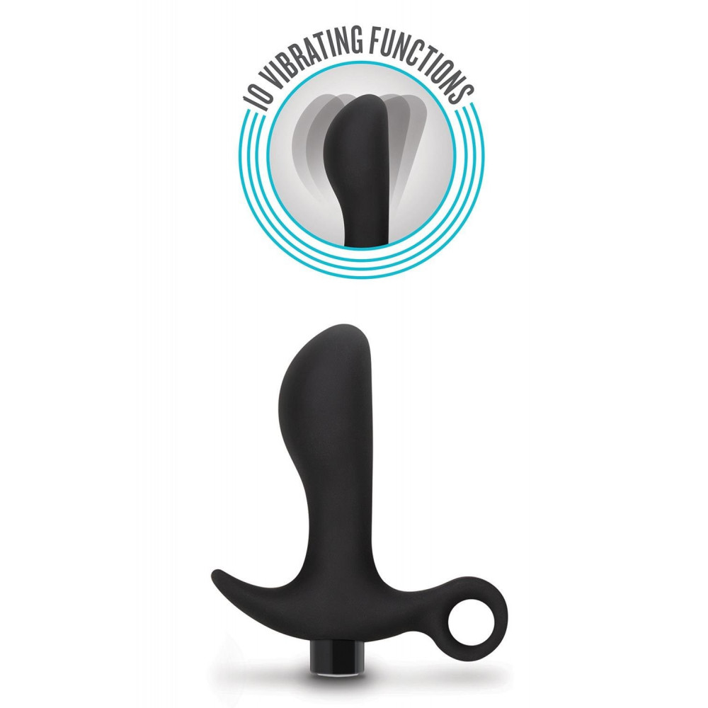 Анальные игрушки с вибрацией - Анальная пробка Blush Anal Adventures Platinum Silicone Vibrating Pros 2