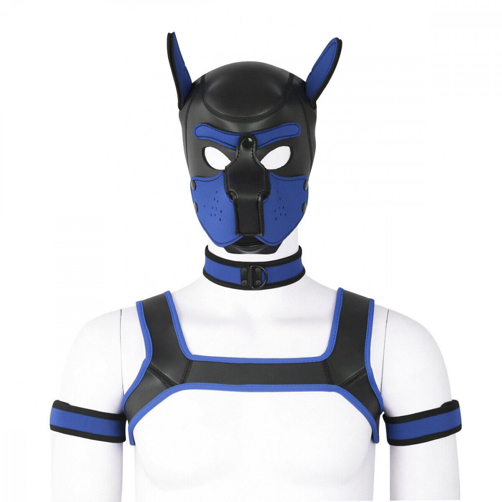 БДСМ игрушки - Бдсм маска собаки Bondage Puppy Hood LUV BLUE 3