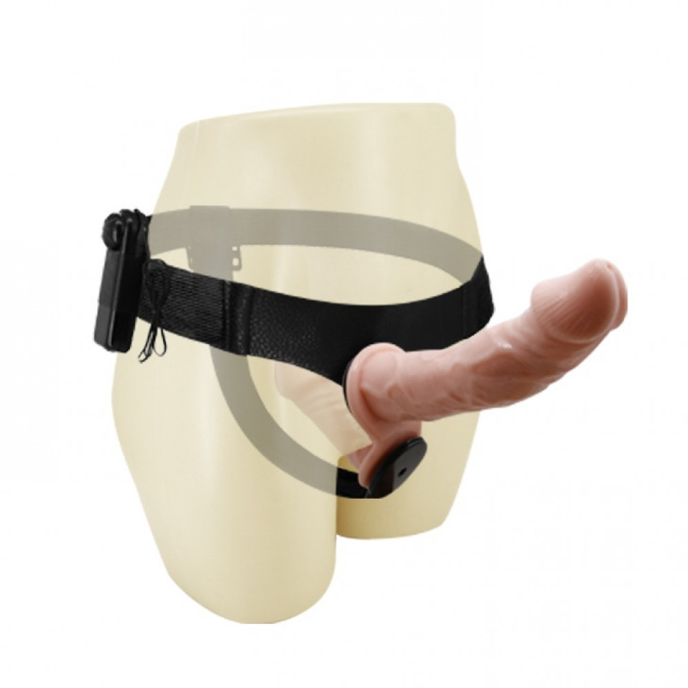  - Подвійний страпон з вібрацією Ultra Passionate Harness Dual Vibration з провідним пультом керування 2