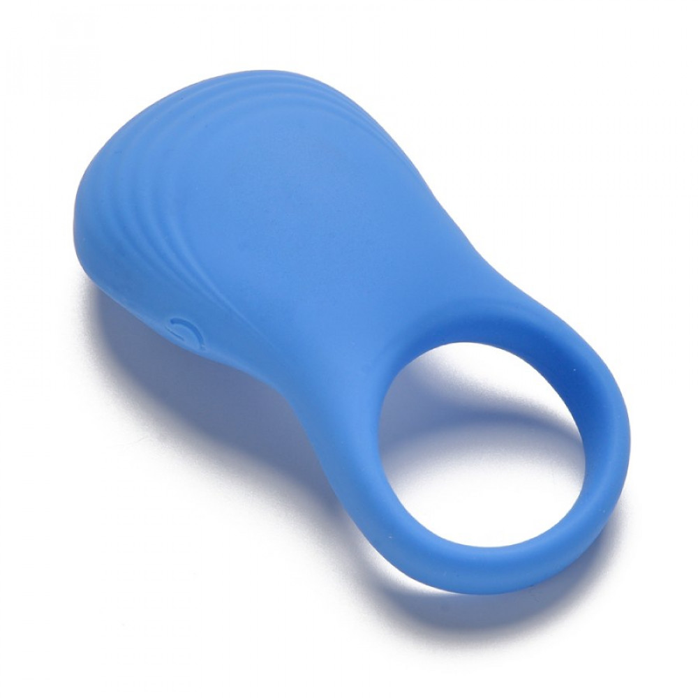 Эрекционные кольца с вибрацией - Эрекционное виброкольцо Sweet Em с пультом, синий, 8.5 х 4.5 см 4