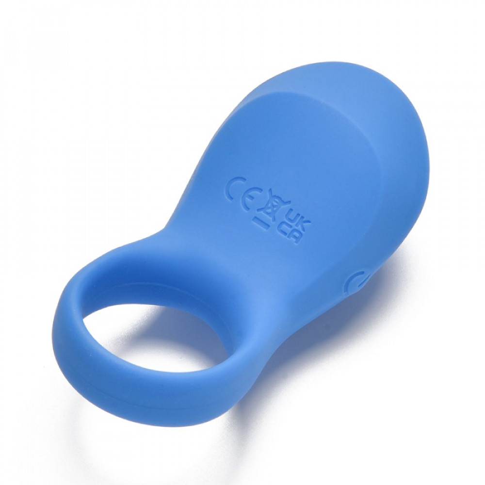 Эрекционные кольца с вибрацией - Эрекционное виброкольцо Sweet Em с пультом, синий, 8.5 х 4.5 см 3