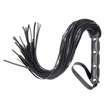 Флоггер черный DS Fetish Stud flogger black