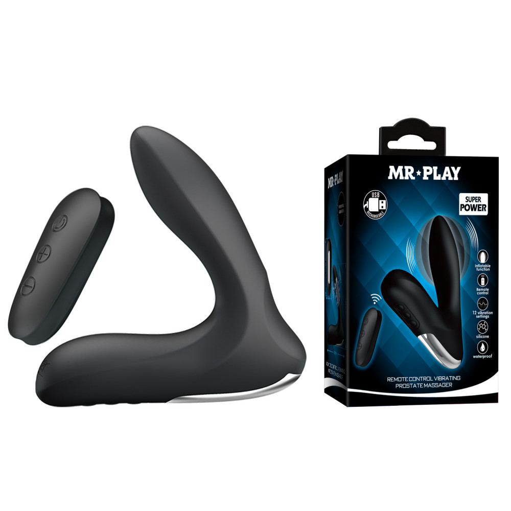  - Масажер простати, що розширюється з пультом дк Mr. Play - Remote Control Vibrating Prostate Massager, BI-014463W-MR