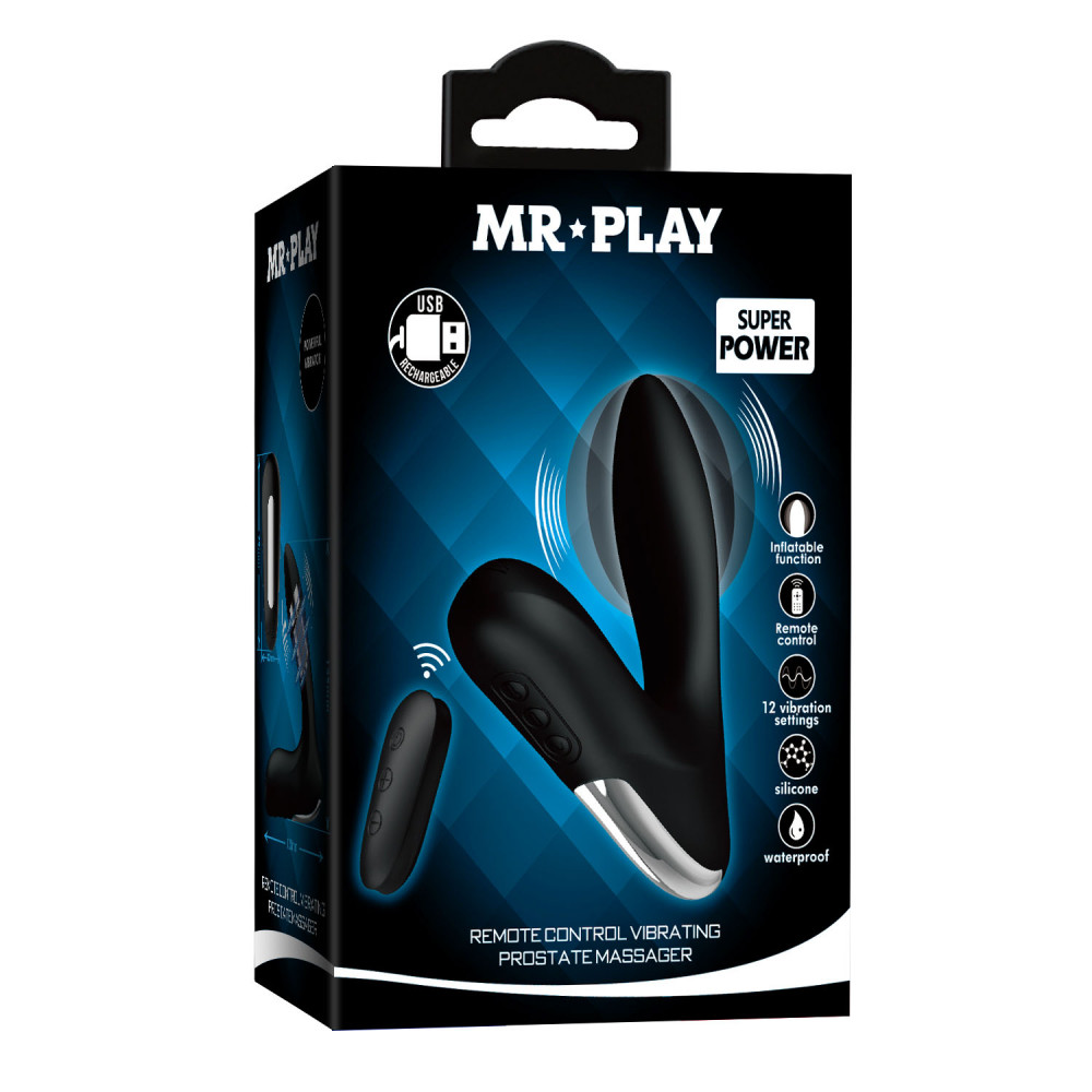  - Масажер простати, що розширюється з пультом дк Mr. Play - Remote Control Vibrating Prostate Massager, BI-014463W-MR 7