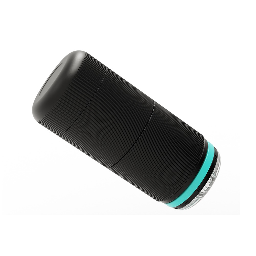 Разное - Мастурбатор прозрачный в черной колбе Chisa Lust Ripple Tempest 2