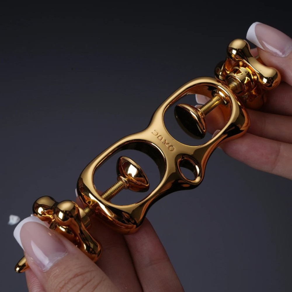  - Металеві наручники UPKO Finger Bound Play Collection для великих пальчиків рук, золотисті 6