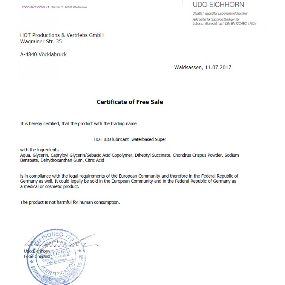 Разное - Органический лубрикант на водной основе Hot Bio Lube Super, 100 мл 3