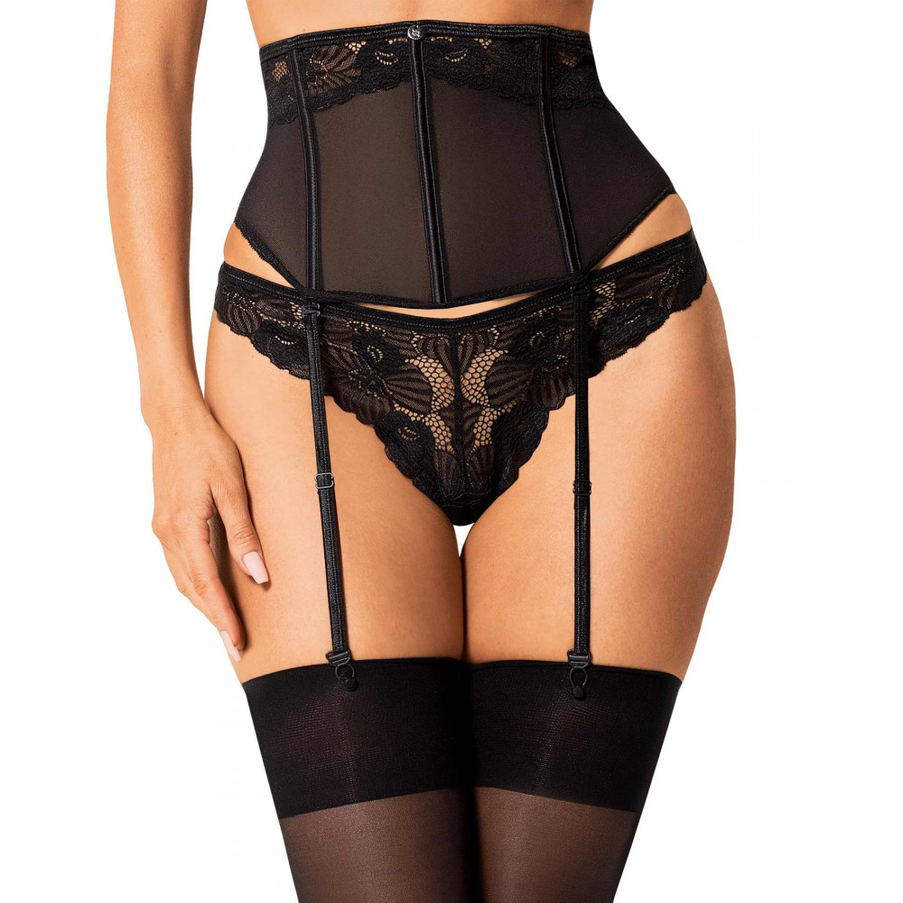 Эротическое белье - Пояс с подвязками Obsessive Serena Love garter belt XS/S 7