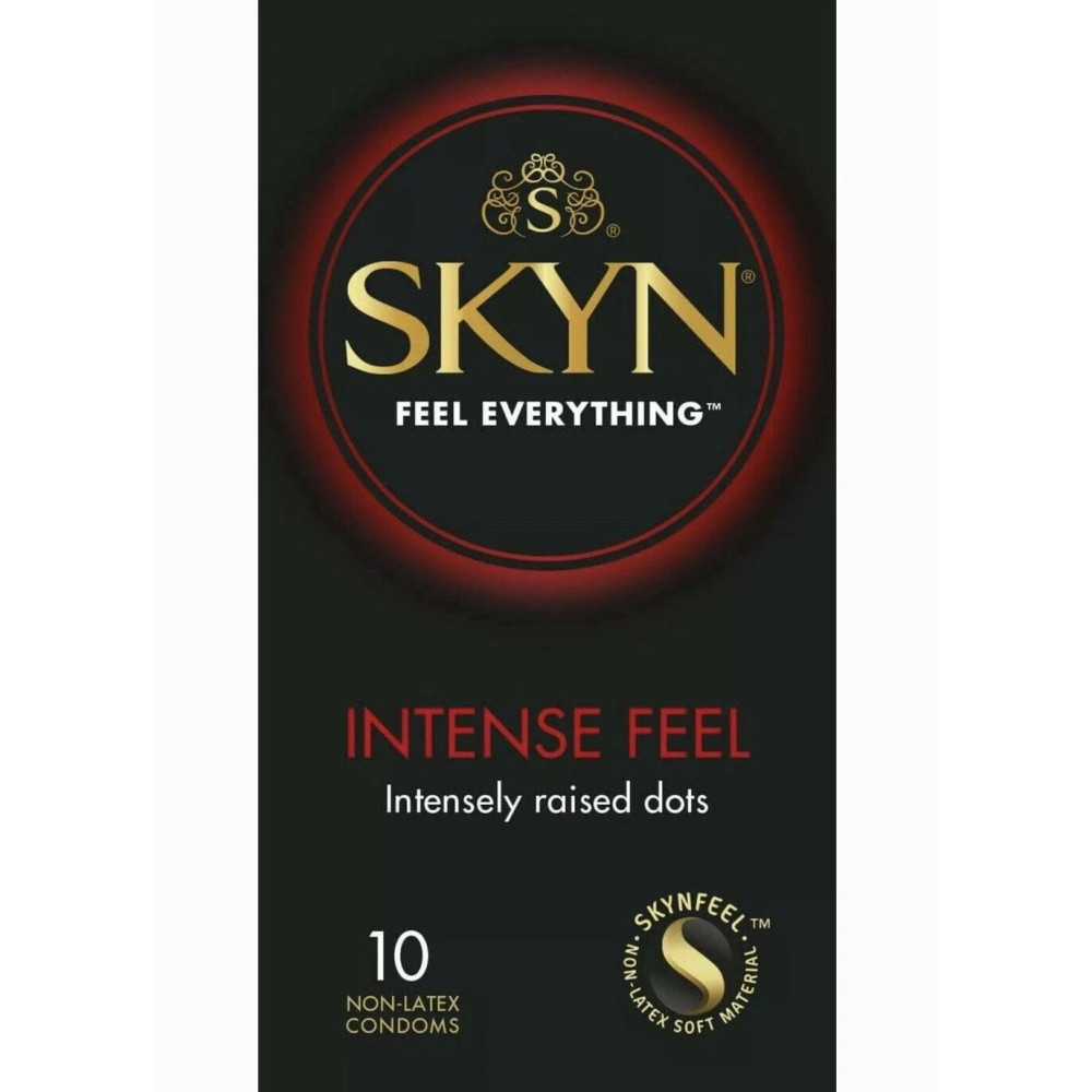 Презервативы - Презервативы с рельефом Skyn Intense Feel, безлатексные (полиизопрен), 10 шт 1
