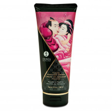 Съедобный массажный крем Shunga Kissable Massage Cream – Raspberry Feeling (200 мл)