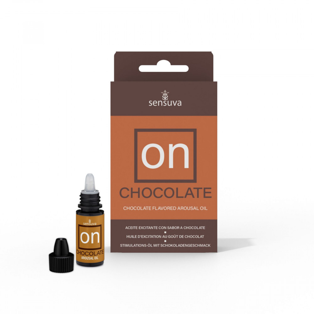 Средства для возбуждения - Возбуждающие капли для клитора Sensuva ON Arousal Oil for Her Chocolate (5 мл) со вкусом шоколада