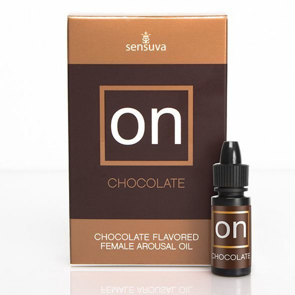 Женские возбудители - Возбуждающие капли для клитора Sensuva ON Arousal Oil for Her Chocolate (5 мл) со вкусом шоколада