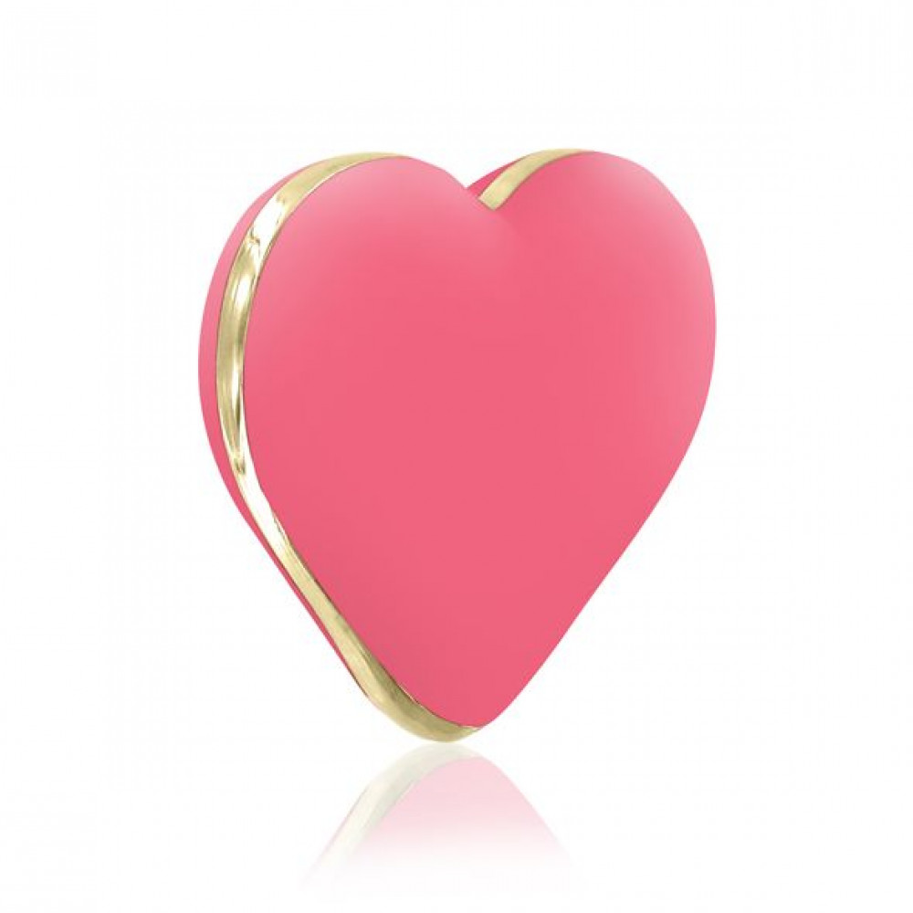 Клиторальный вибратор - Вибратор-сердечко Rianne S: Heart Vibe Coral, 10 режимов, медицинский силикон, подарочная упаковка 3