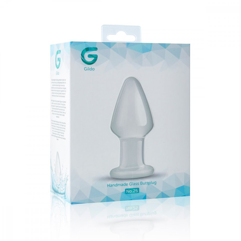 Анальная пробка - Стеклянная анальная пробка Gildo Glass Buttplug No. 25 4