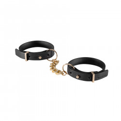 Наручники из экокожи Bijoux Indiscrets Maze – Thin Handcuffs Black 